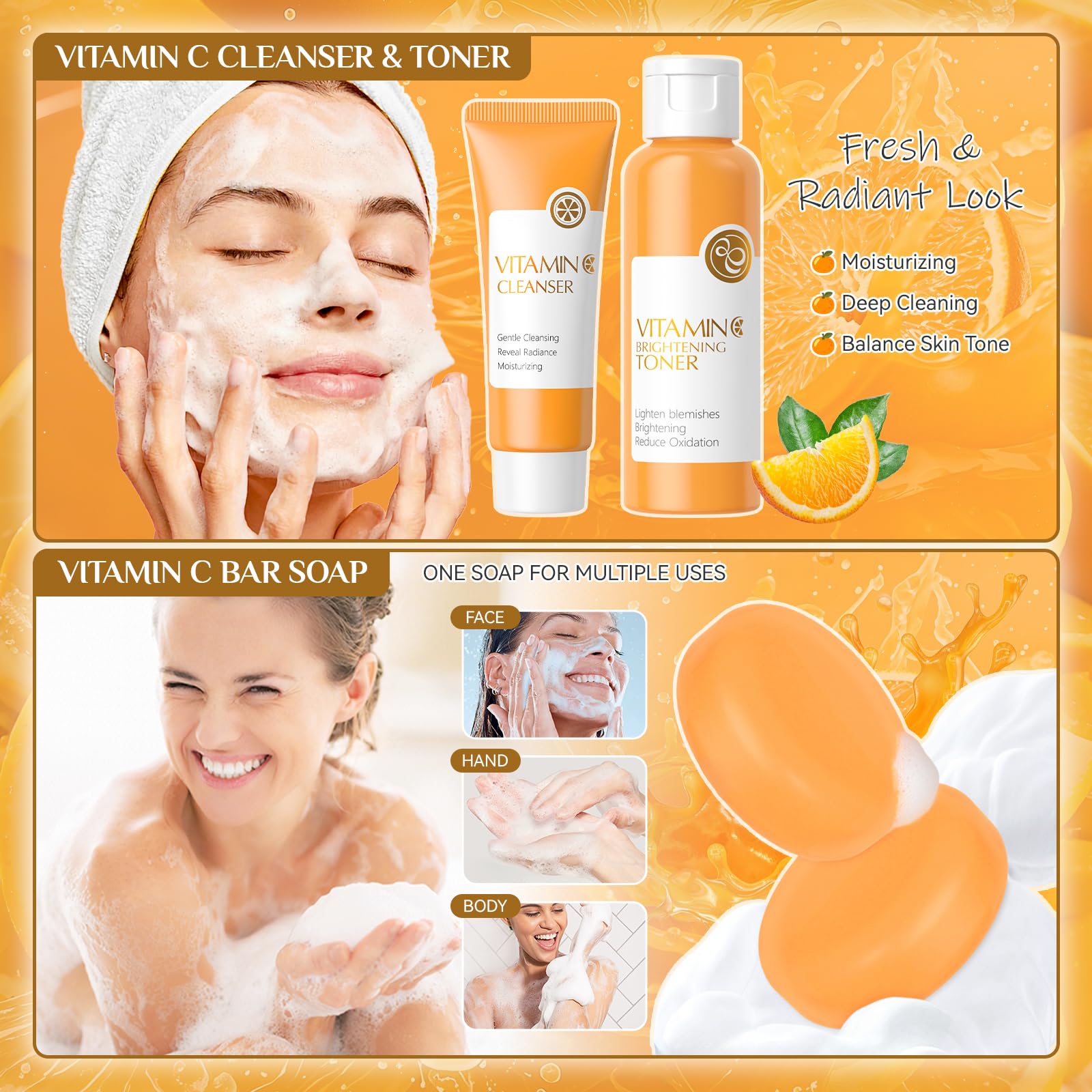 Ofanyia Vitamin C Set Sunscreen protects and brightens skin daily