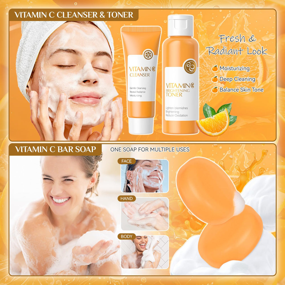 Ofanyia Vitamin C Set Sunscreen protects and brightens skin daily