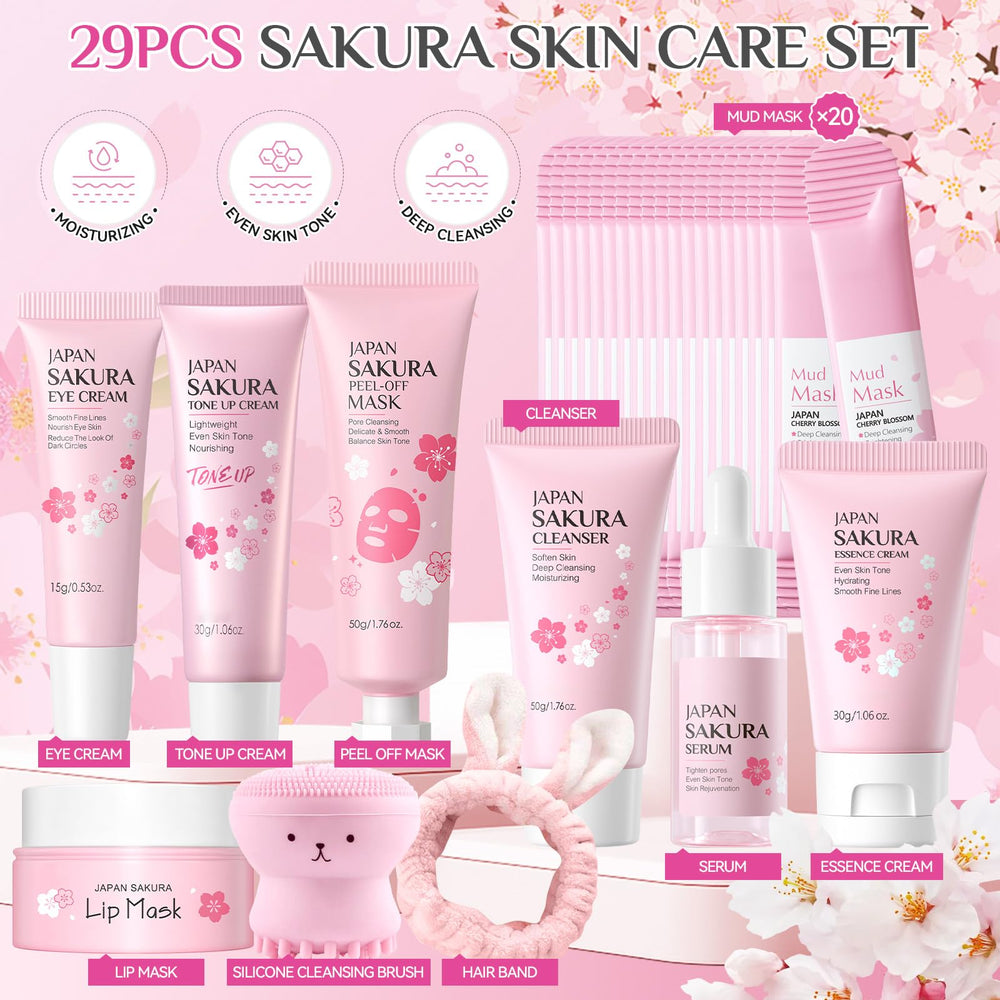 Ofanyia Sakura cleanser bottle for gentle facial cleansing.