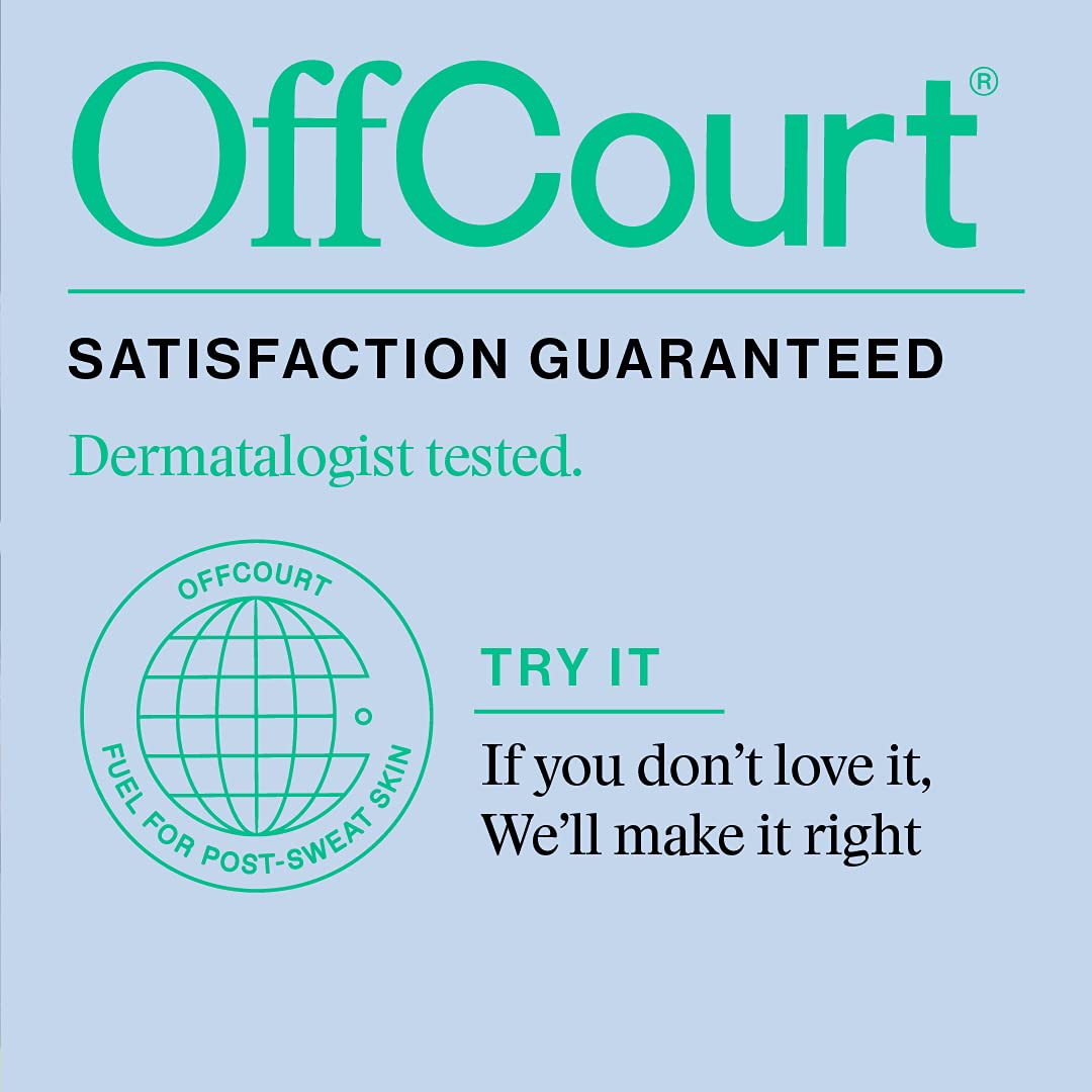 OffCourt packaging close-up showing premium design and branding.