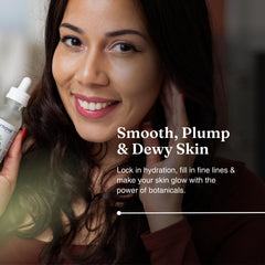 Offernova serum ingredients label highlighting vitamin C and centella asiatica.