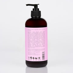 Creamy gel lather forms when massaged into skin for a gentle cleanse.