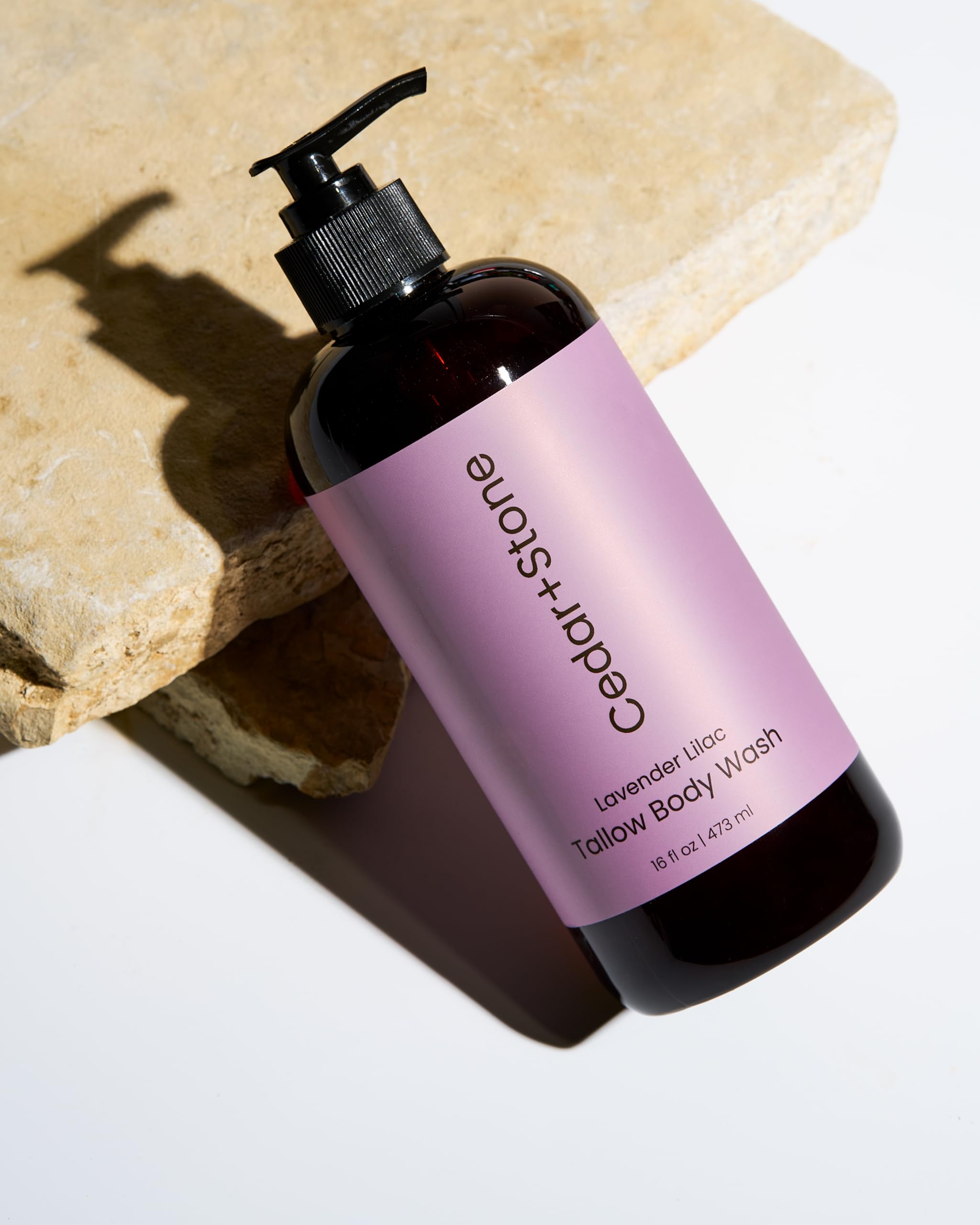 Lavender and lilac scent wafts during a soothing shower.