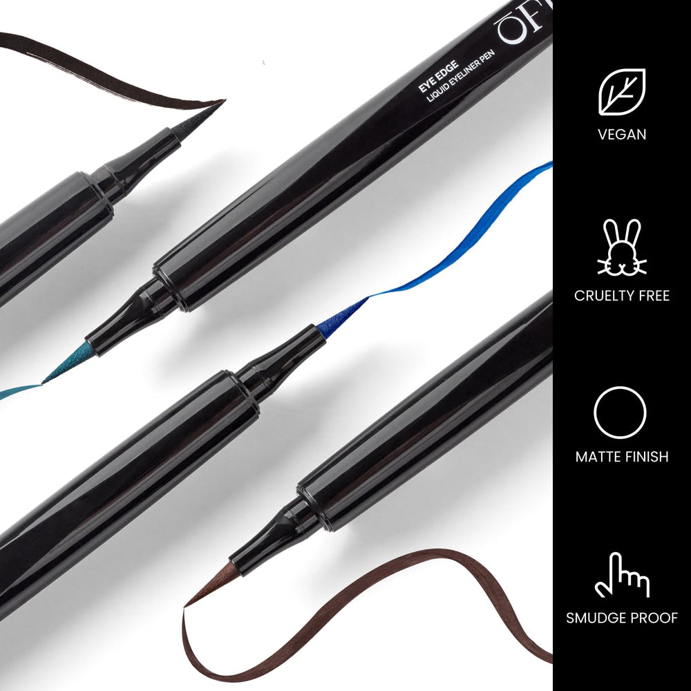OFIR Eye Edge close-up shows precise wing-tip for evening looks