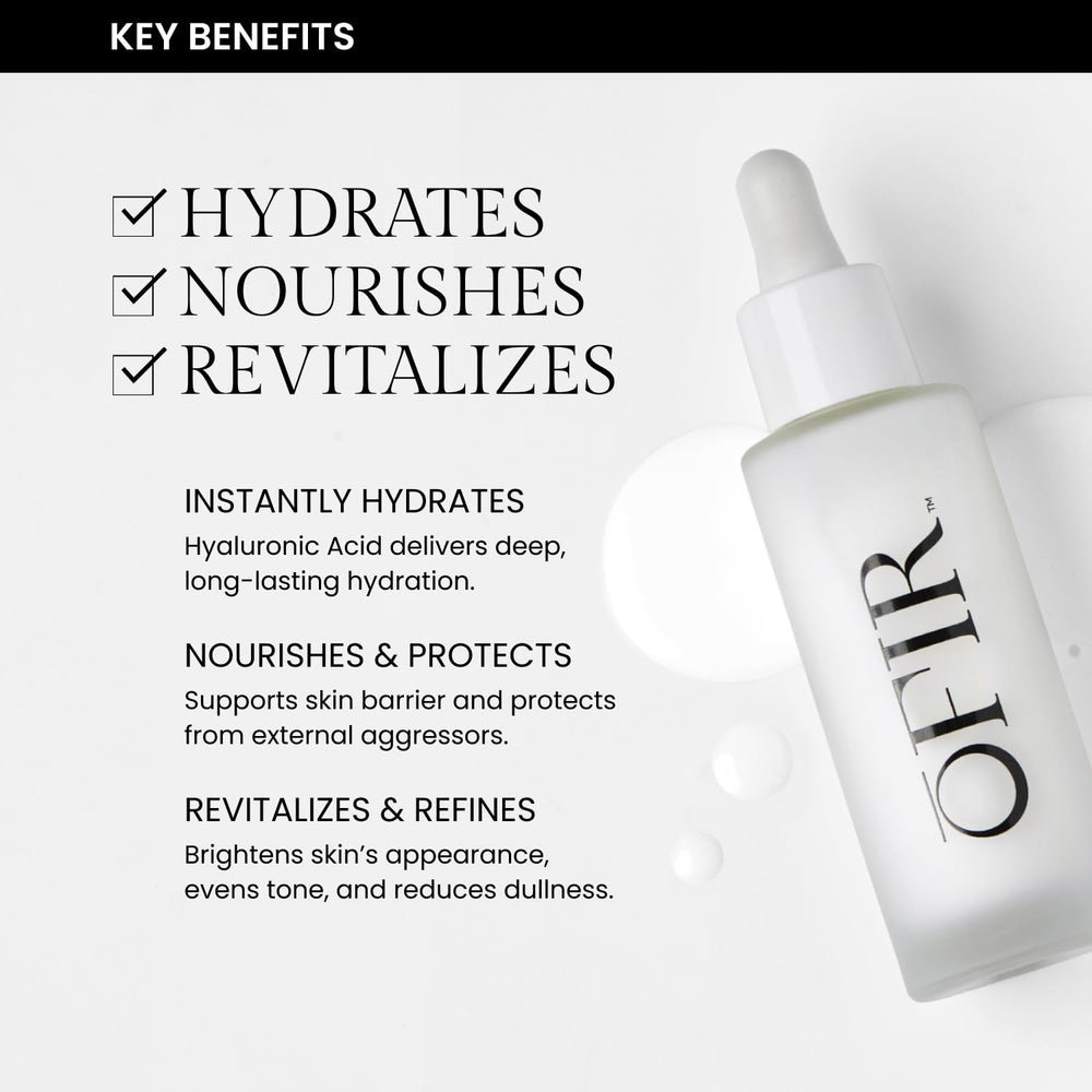 OFIR Hyaluronic Acid moisture core demonstrates deep, lasting hydration