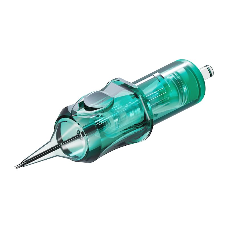 OG PRODUCE Green Knight round liner cartridges—20-pack with precision tips for clean, ultra-fine lines.