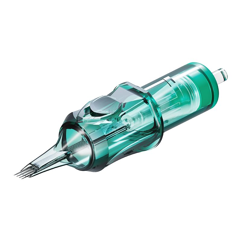 OG Produce Green Knight round liner needle cartridges enable ultra-fine lines with smooth ink flow.
