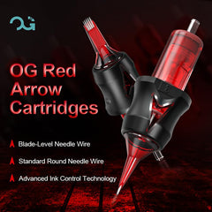 OG PRODUCE needle closeup highlighting precision and smooth ink flow.