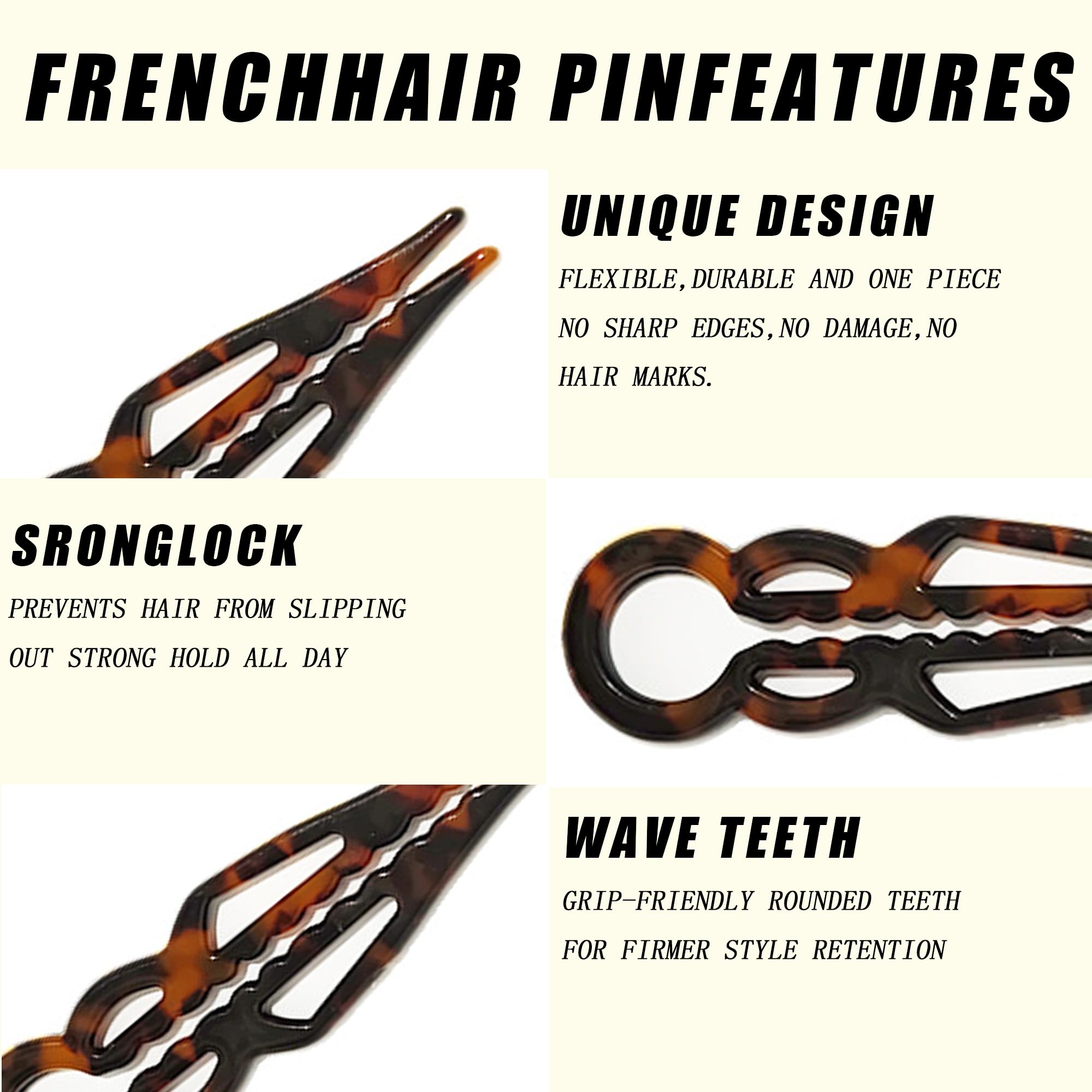 OGDE Prestige hair pin is metal-free for easy airport security checks.