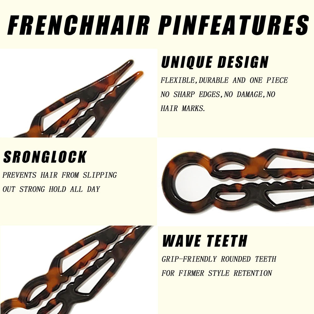OGDE Prestige hair pin is metal-free for easy airport security checks.