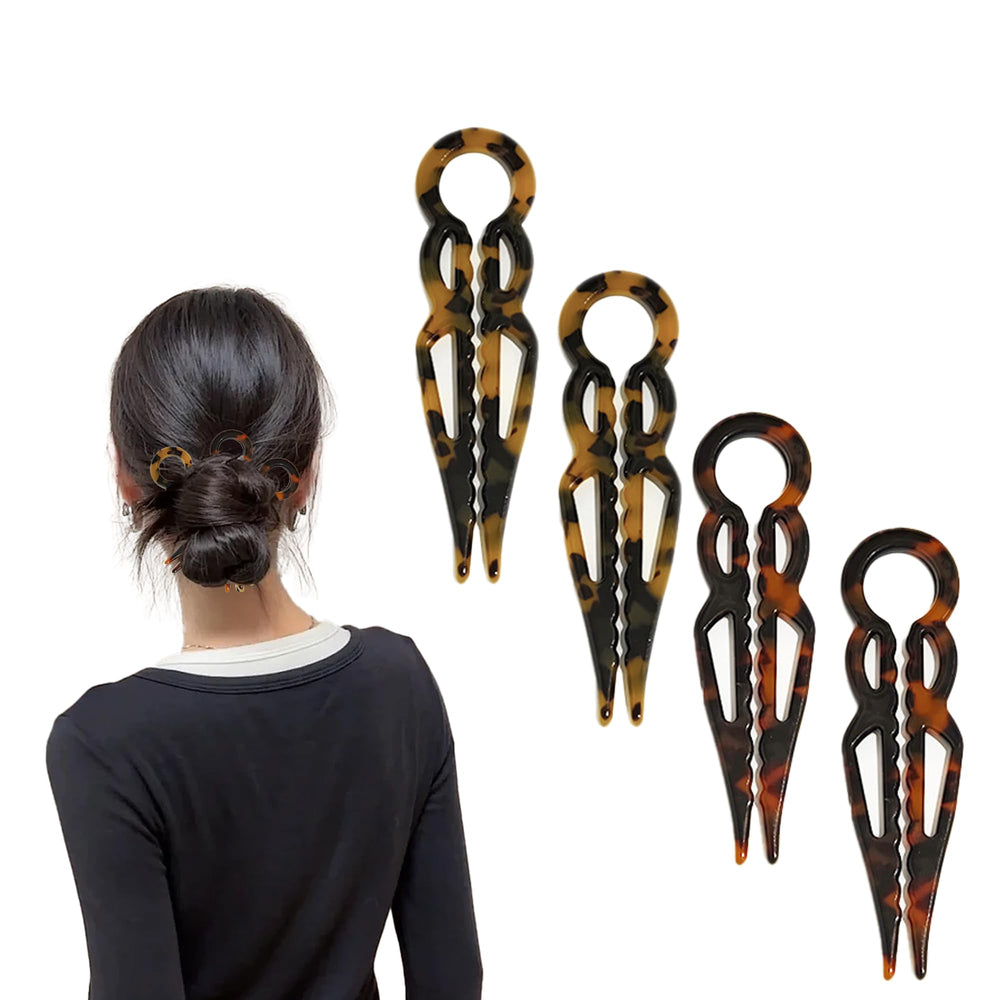OGDE Prestige hair pin with serrated inner teeth grips hair securely during styling.