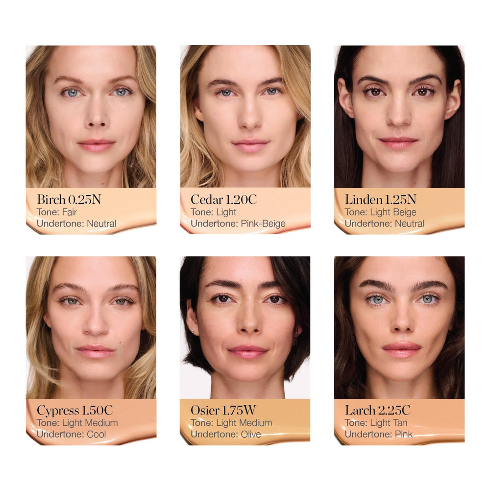 Ogee Birch 0.25N swatch shows neutral undertones for fair skin