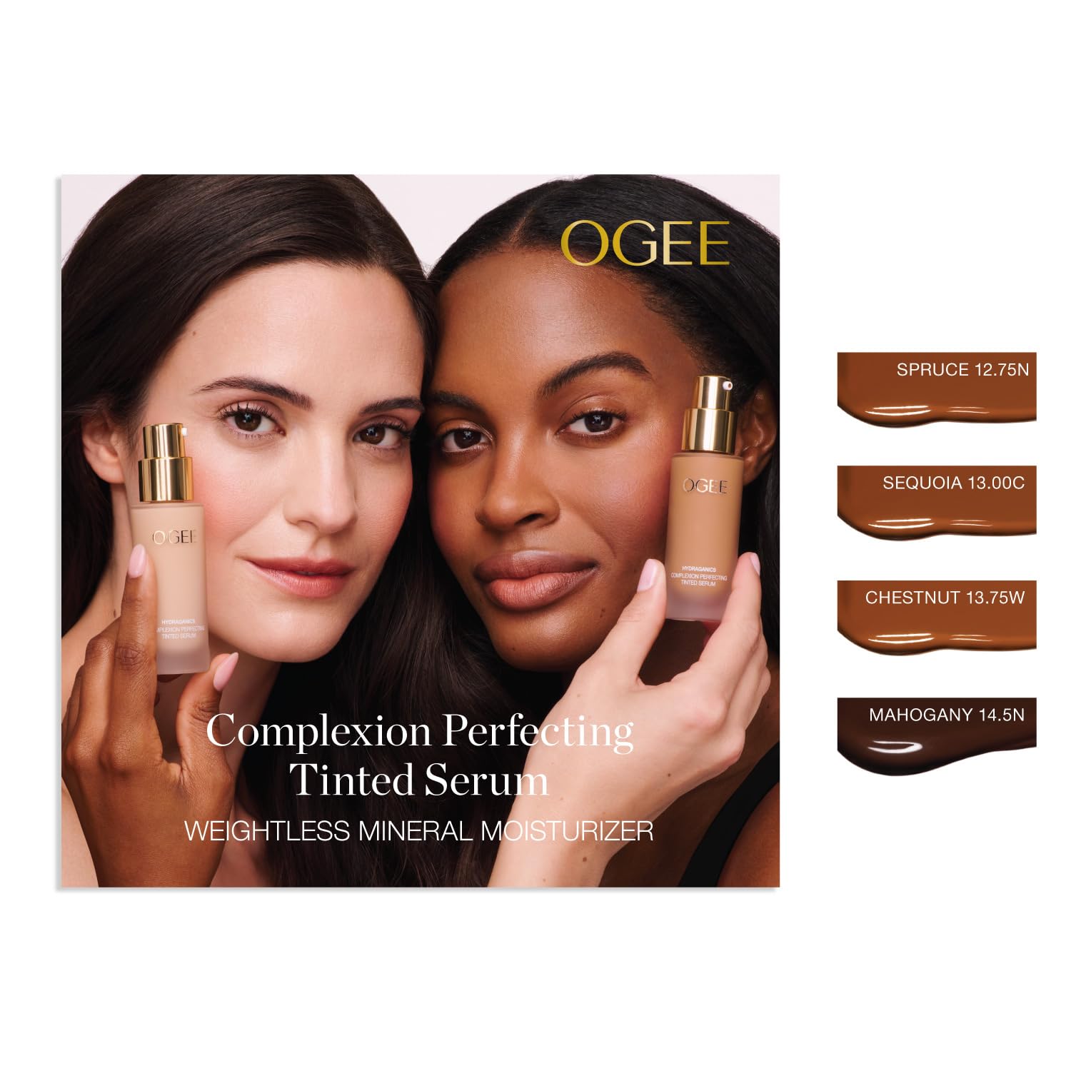 Ogee Complexion Perfecting Foundation Gooseberry serum brightens skin texture