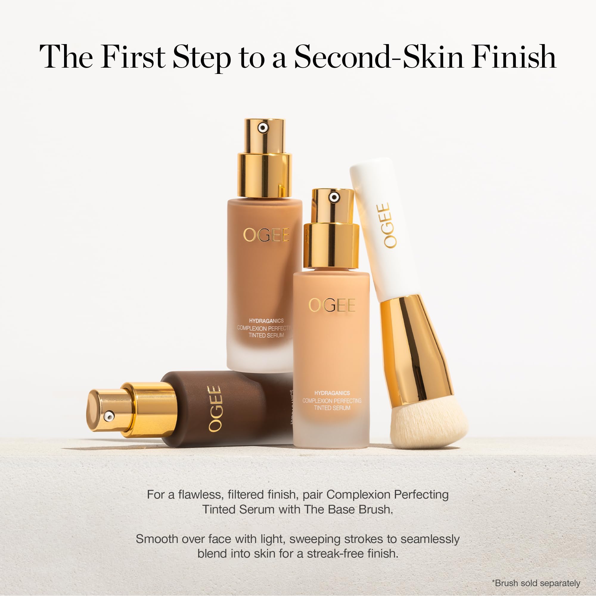 Ogee daisy extract feature emphasizing brightening-inspired tone