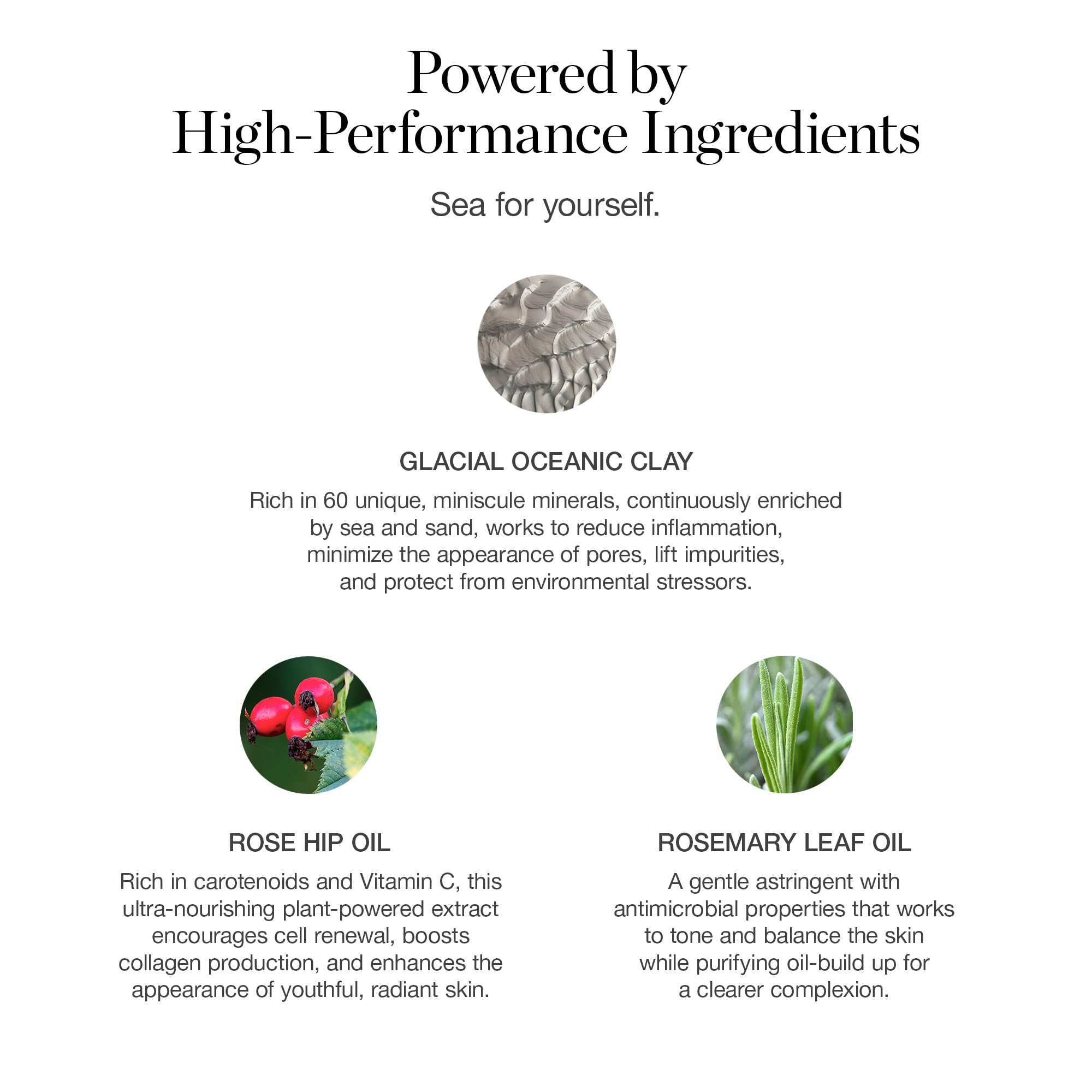 Ogee Glacial Clay Mask spread on skin showing even coverage