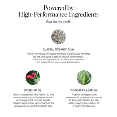 Ogee Glacial Clay Mask spread on skin showing even coverage