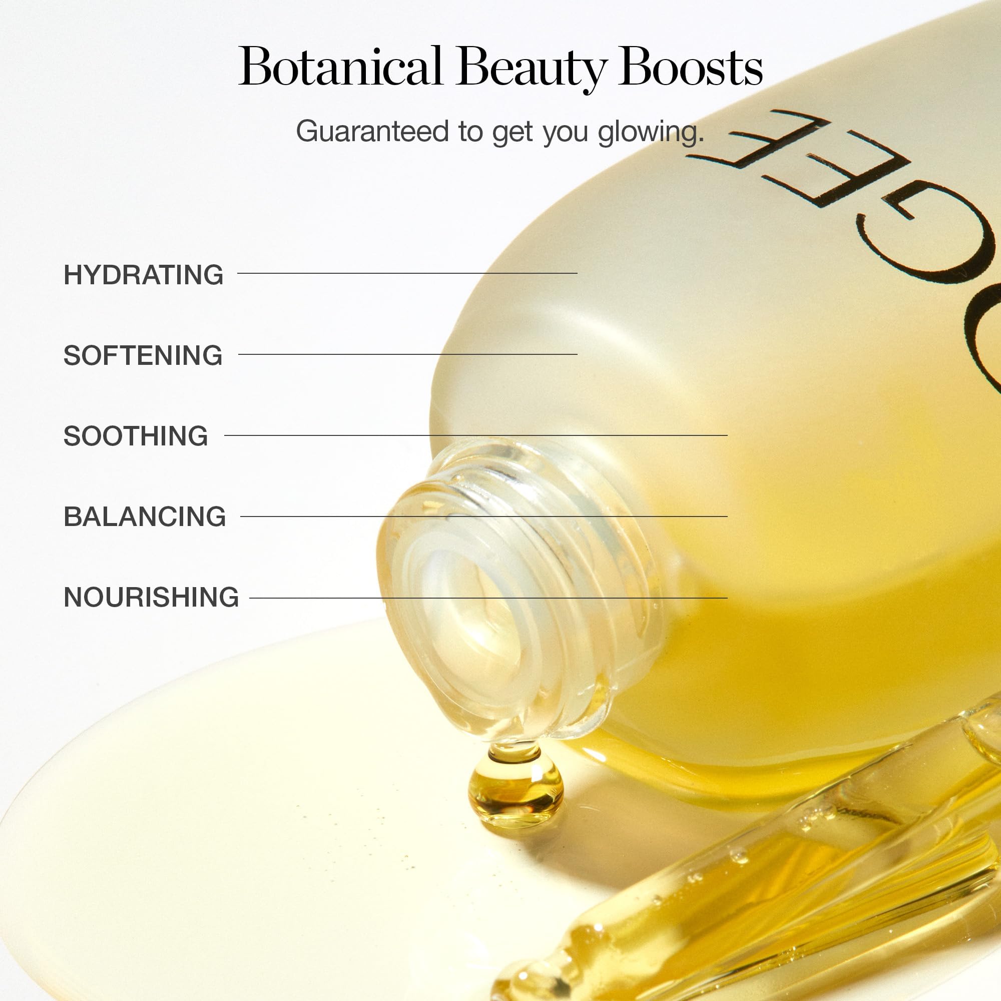 Ogee Jojoba Glow Face Oil drops in palm showing quick absorption