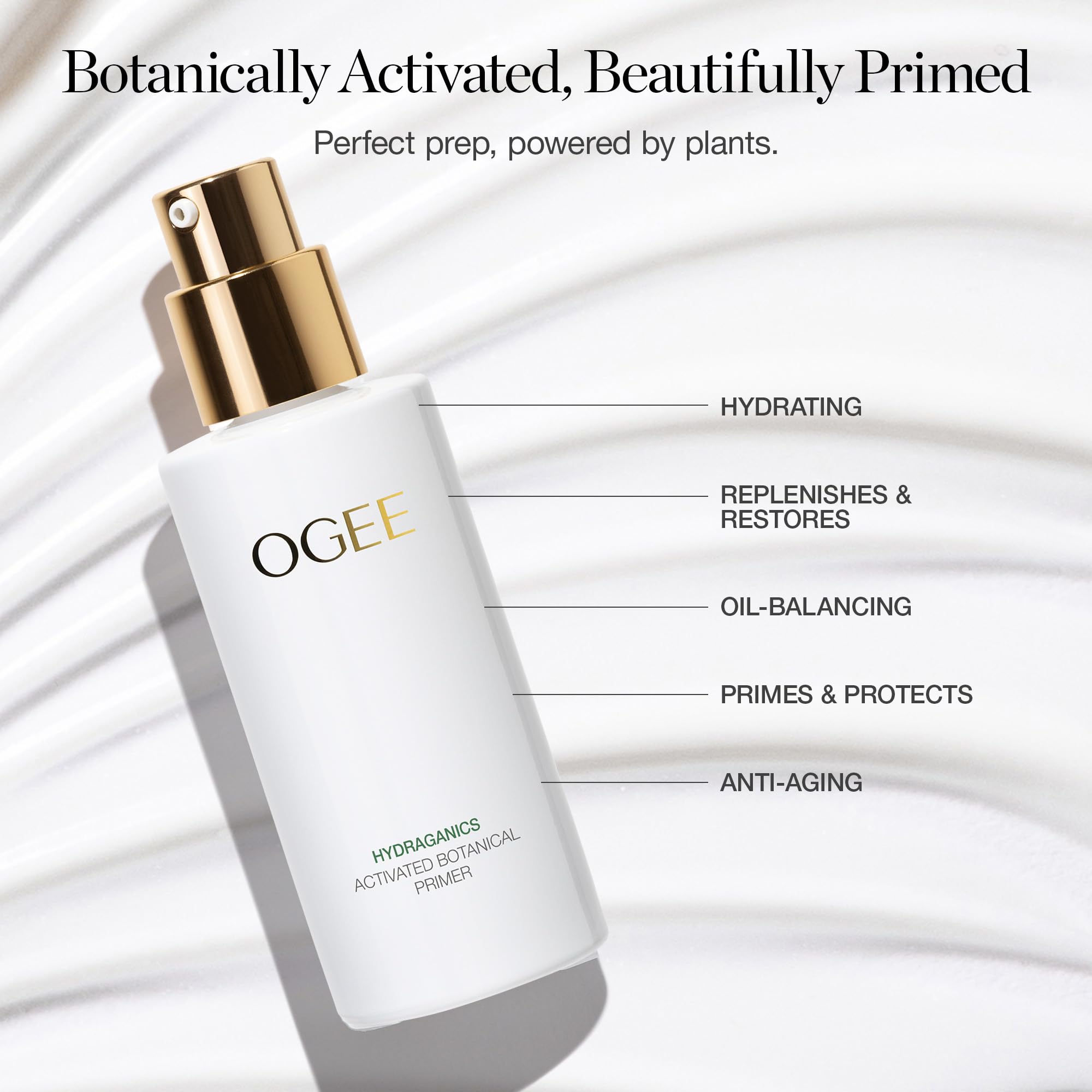 Ogee hyaluronic-acid squalane formula emphasizing deep hydration for plump-looking skin.