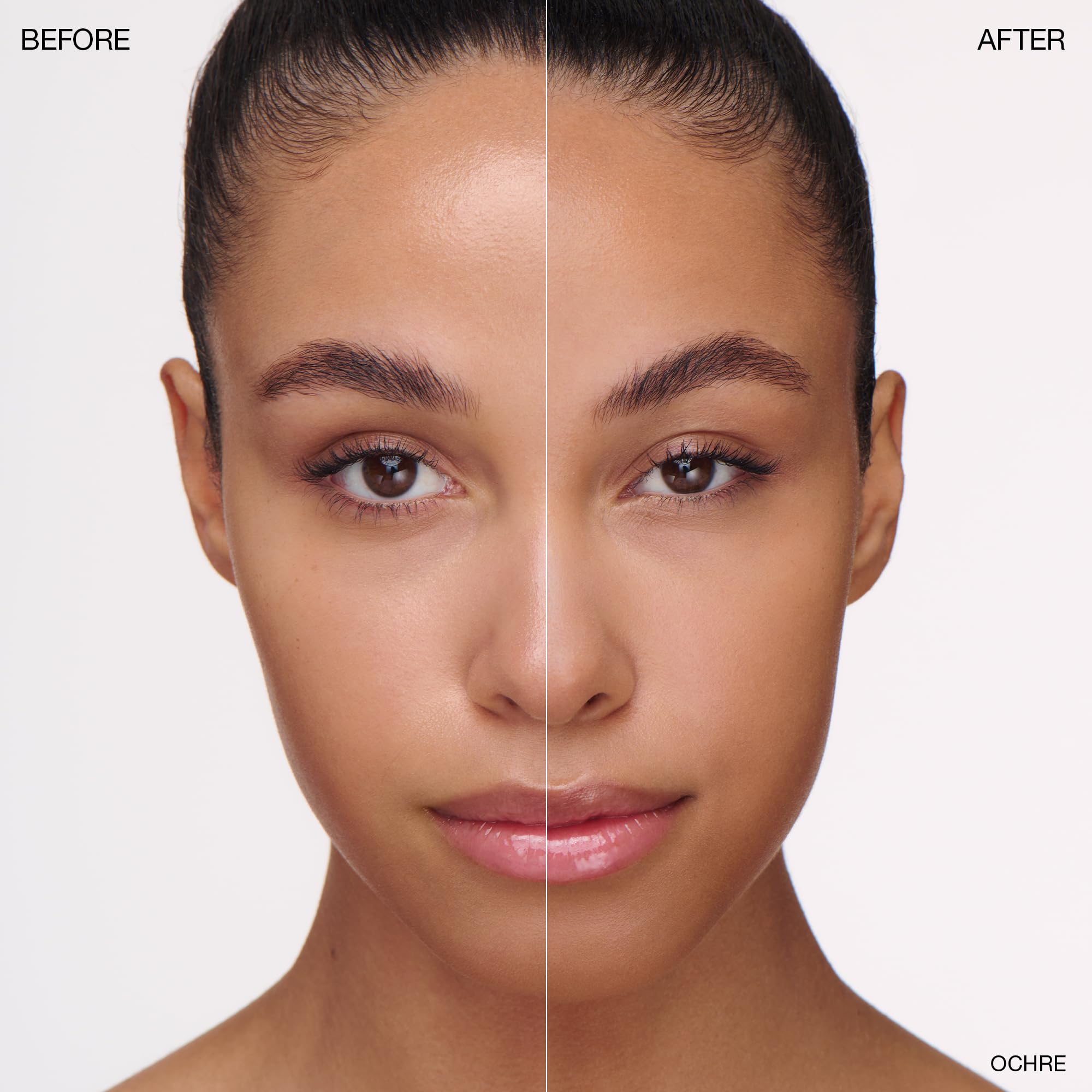 Brush-usage scene with Ogee Sculpted Powder for buildable coverage