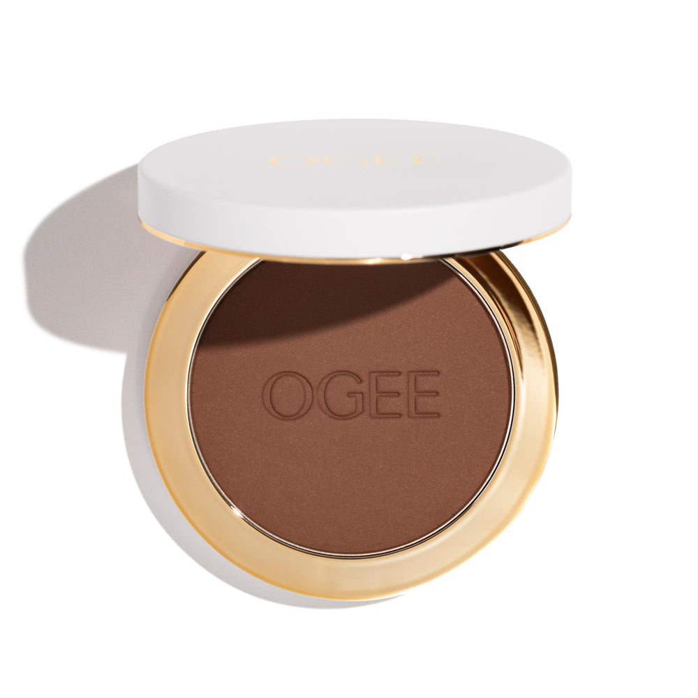 Ogee Sculpted Skin-Perfecting Powder Umber case with buildable coverage