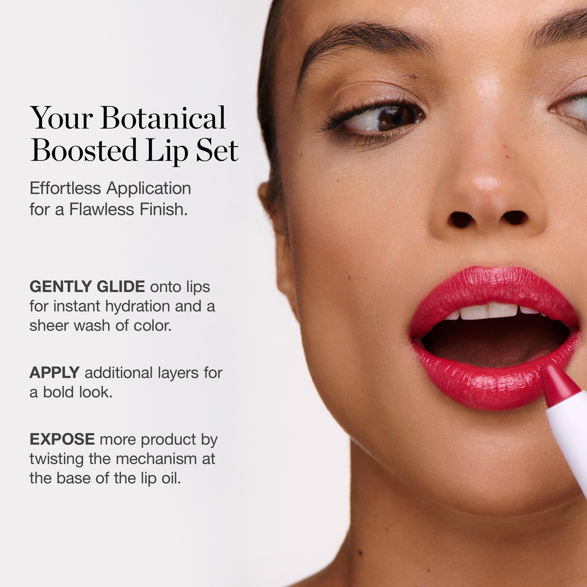 Ogee Rosalia dusty rose adds subtle glow with conditioning moisture.