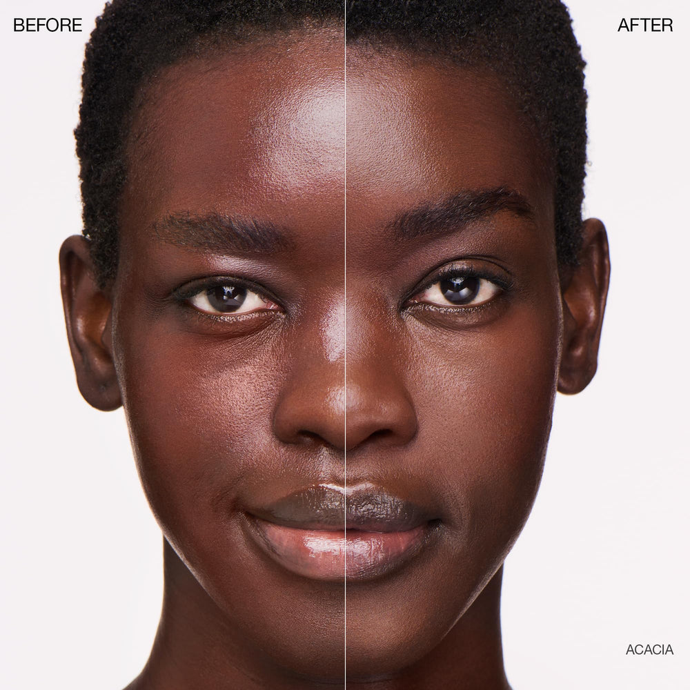 Ogee tinted serum texture close-up showing breathable, buildable coverage.