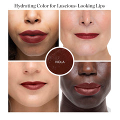 Ogee Viola sheer color layer for lightweight lip tint and conditioning.