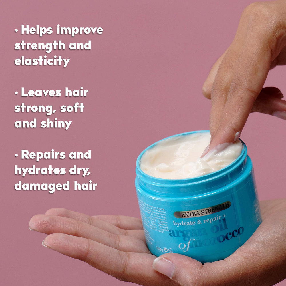 OGX Argan Oil of Morocco mask with silk proteins for shine