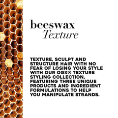 OGX Aspen extract and sandalwood ingredients support natural movement in hair