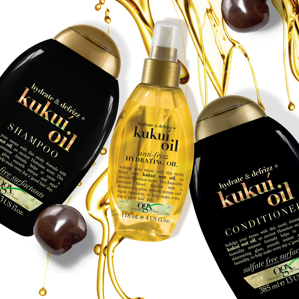 OGX bottle on shelf showcases everyday hair care routine.