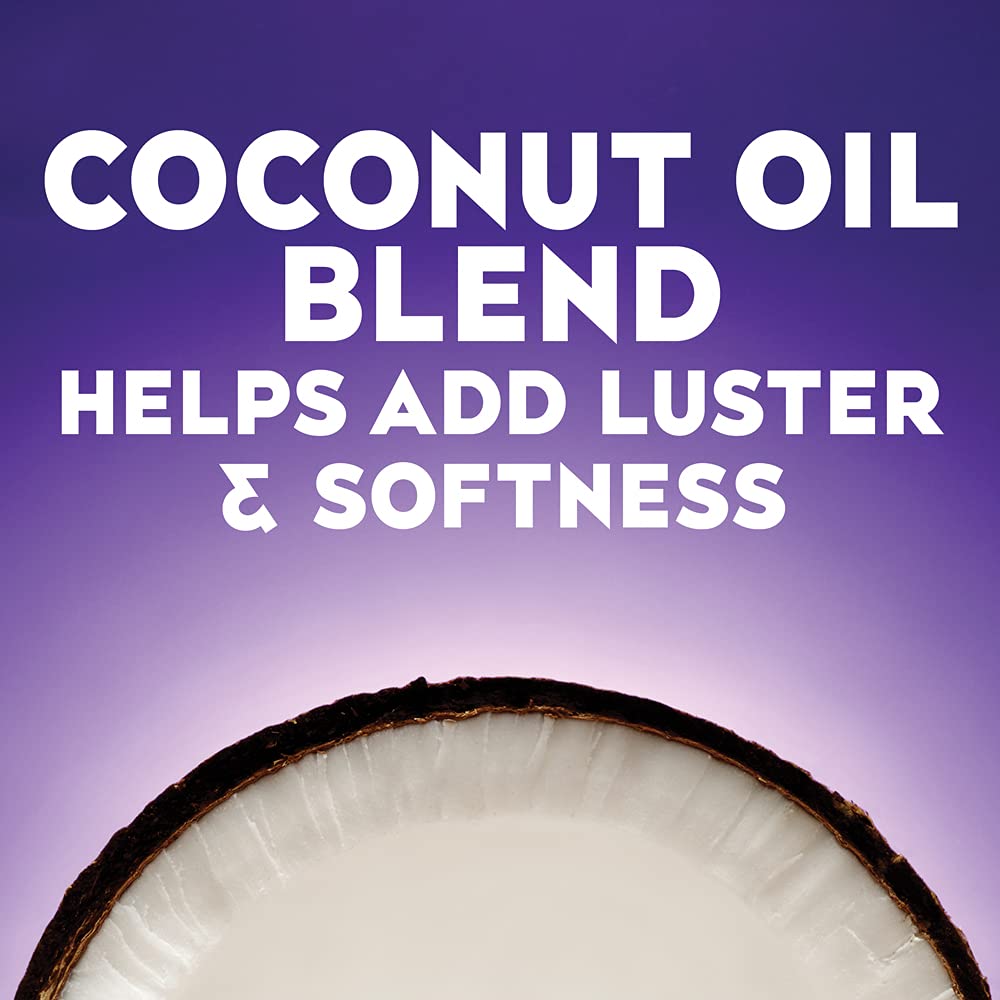 OGX Coconut Miracle Oil Mask hair application showing tropical fragrance cues you notice while styling.