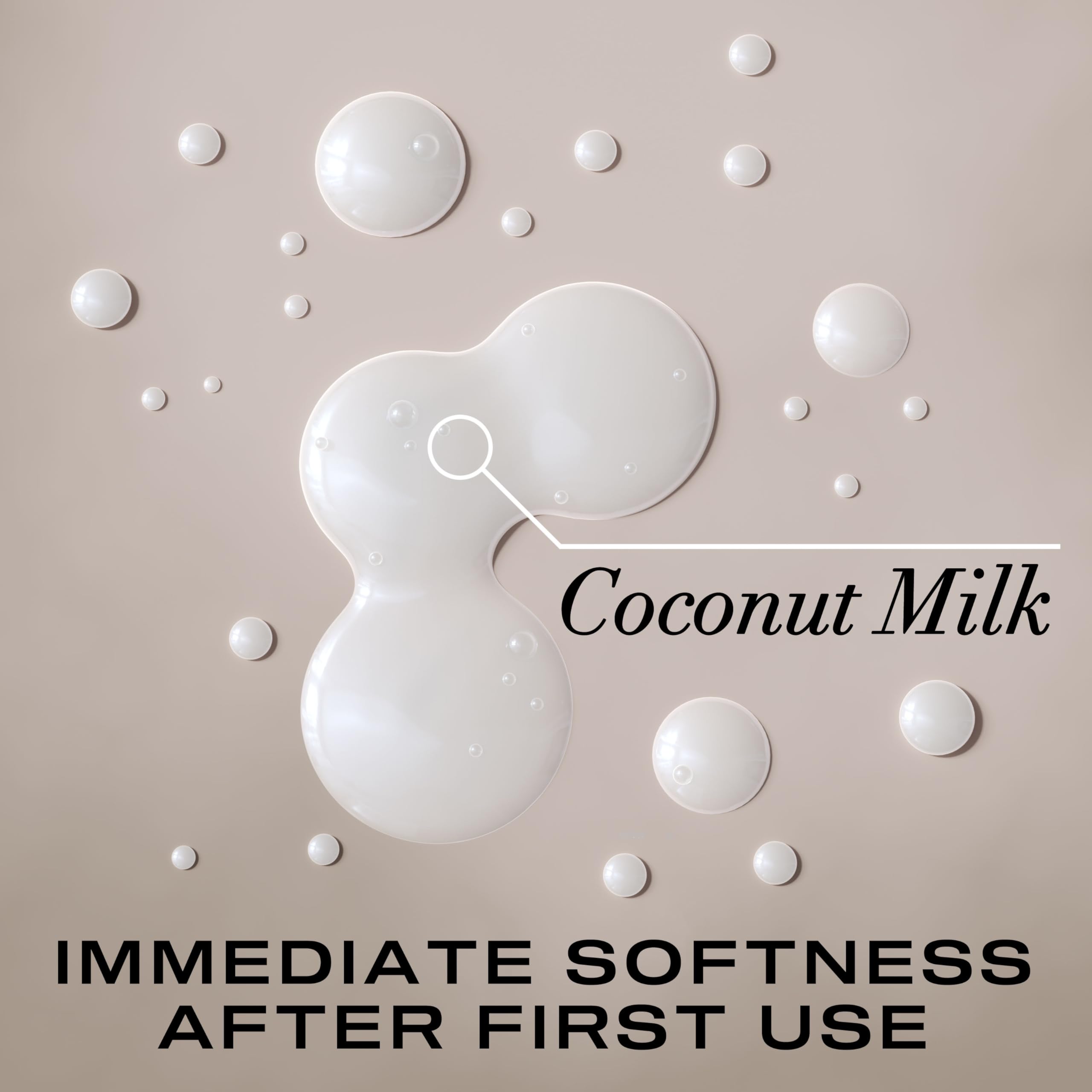 OGX Coconut Milk Shampoo packaging side view emphasizes travel-size convenience.