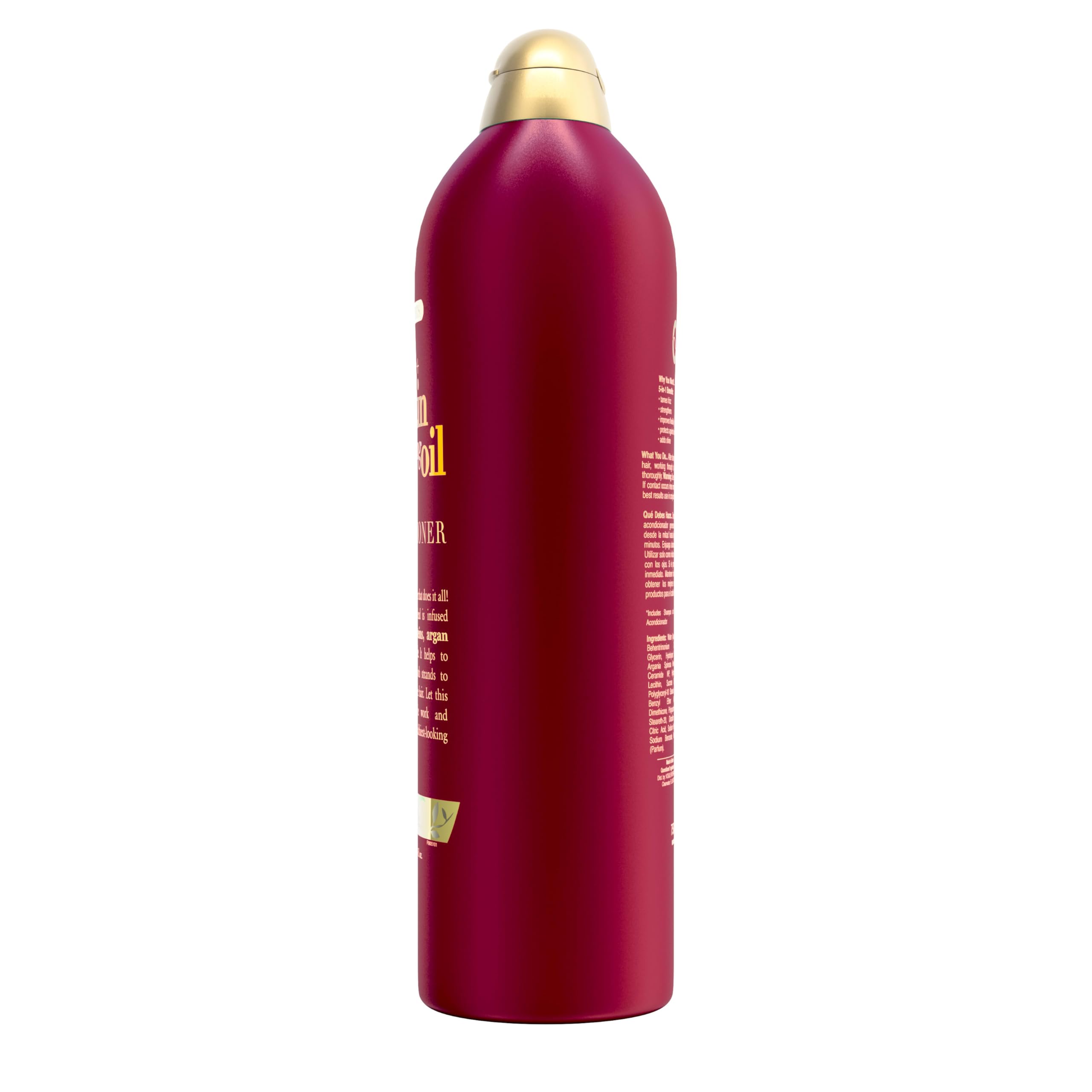 OGX scent notes tropical orange pineapple amber enrich the visual.