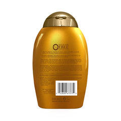 Ingredient focus on pracaxi oil and murumuru butter for moisture retention in OGX conditioner.