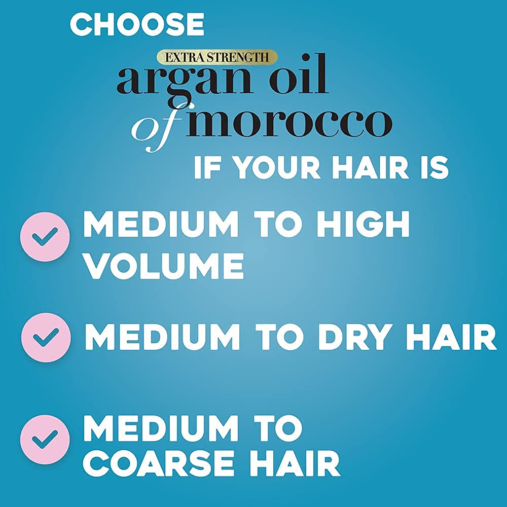 OGX Routine showing shampoo and conditioner paired with mask