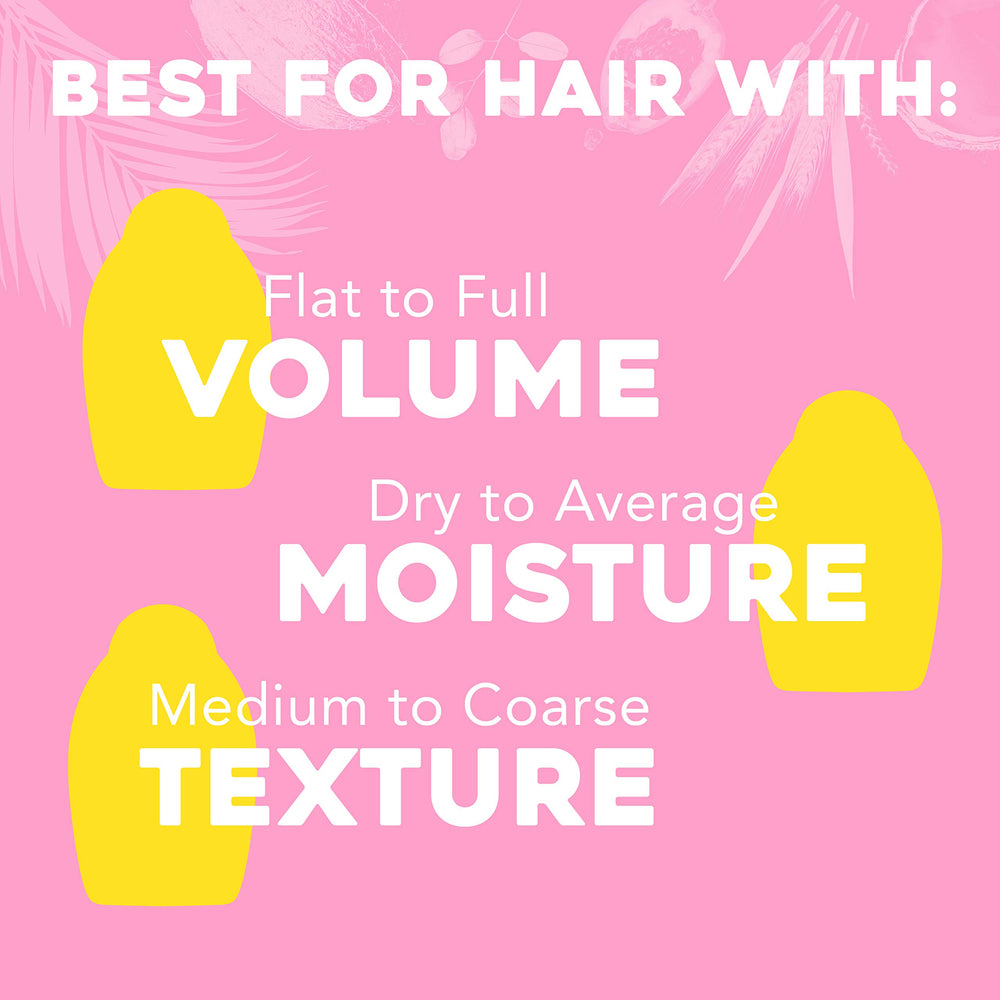 OGX Strength Length Golden Turmeric Conditioner application on wet hair aids detangling