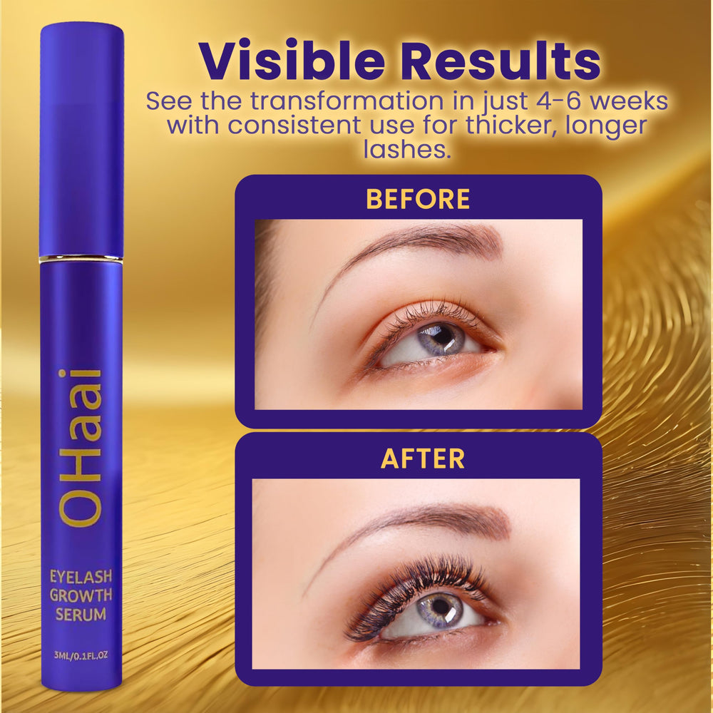 OHaai precision applicator brush shown for targeted lash application.