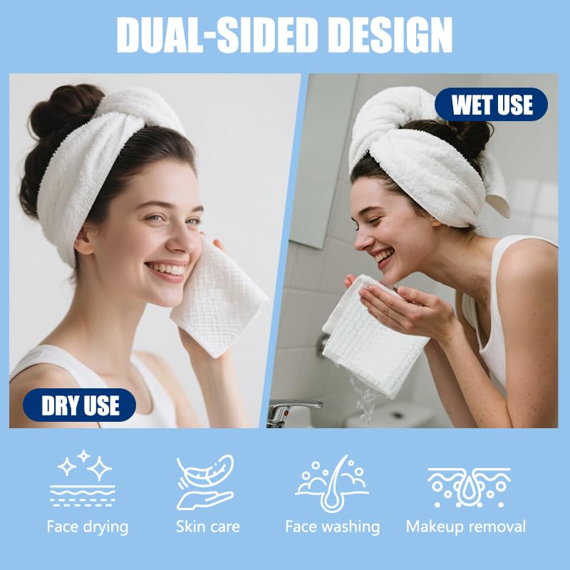 OHOO face towels highly absorbent for quick moisture removal during cleansing.