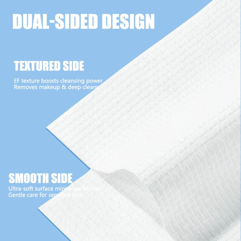OHOO face towels no lint natural fibers ensure a clean finish after use.
