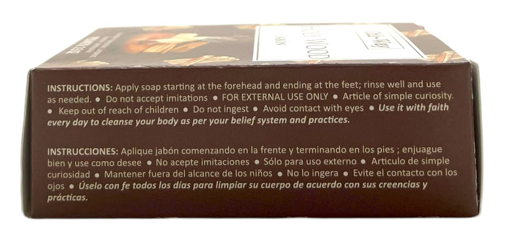 Ohli~Way Palo Santo Soap on bathroom counter after use for daily comfort.