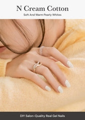 ohora Daily Trio N Cream Cotton wraps on nails for at-home manicure