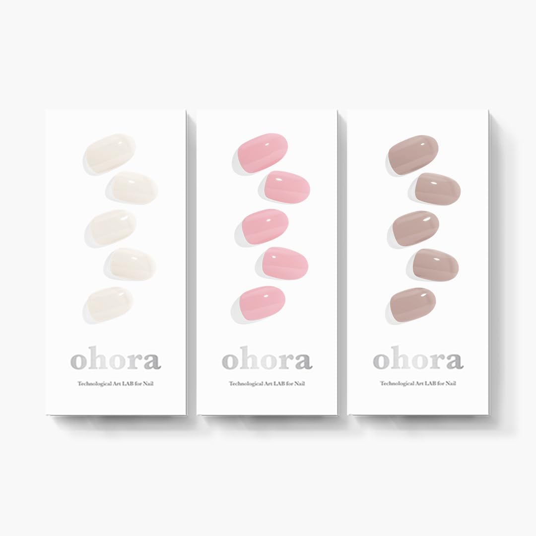 ohora Daily Trio N Cream Cotton wraps packaging for at-home manicure