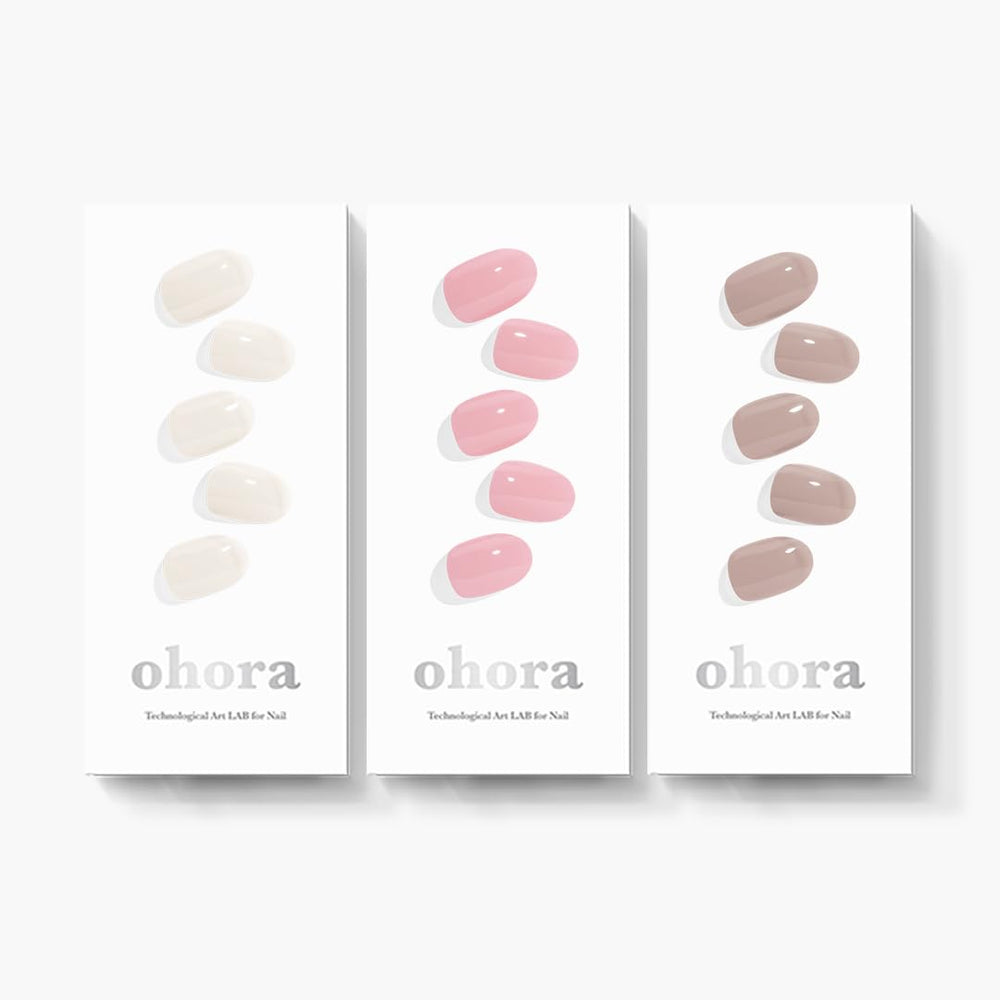 ohora Daily Trio N Cream Cotton wraps packaging for at-home manicure