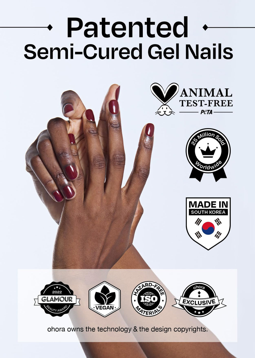 ohora fit-all-nail-sizes-shapes demonstrates versatile fit for many nail beds