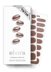 Ohora N Chocolate Chrome nail wrap set for versatile at-home manicures