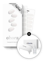ohora N Clean White Starter Kit box showing complete home manicure solution.