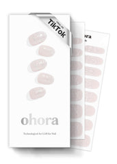 ohora N Dress Up white patterned wraps for quick salon-quality nails at home