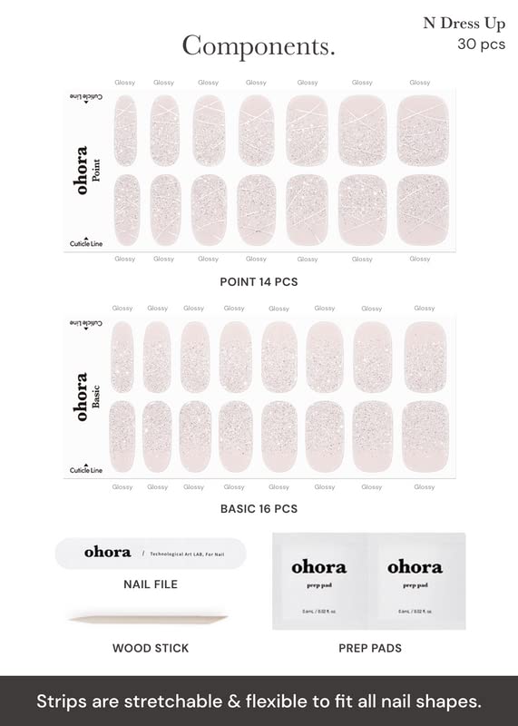 ohora N Dress Up white patterned wraps are vegan and cruelty-free