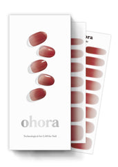ohora N Fig Jam pink ombre nail strips for quick salon-like nails at home