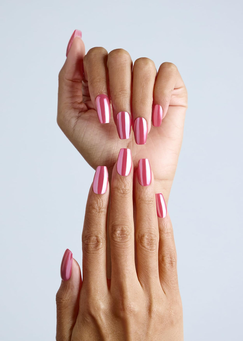 Ohora N Pink Chrome packaging with prep pads and file included.